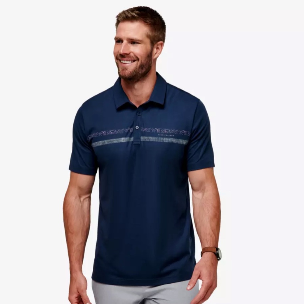 Travis Mathew Souvenir Shop Polo Shirt Men's XL Navy Blue Golf Sold Out